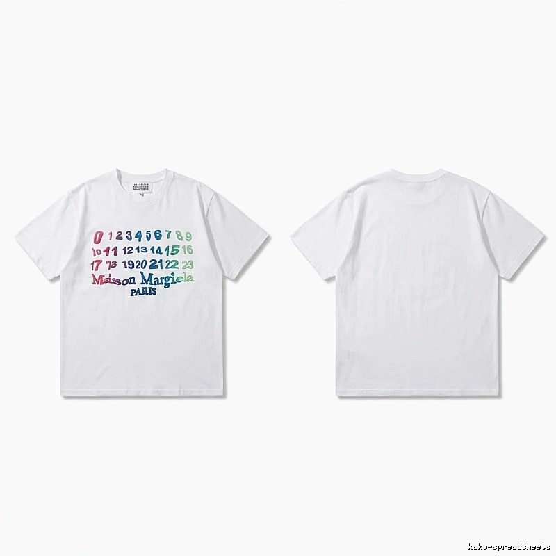 Maison Margiela digital-style white T-shirt