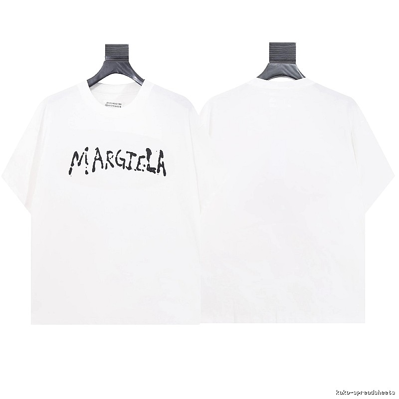 Maison Margiela Graffiti Street Style White T-shirt