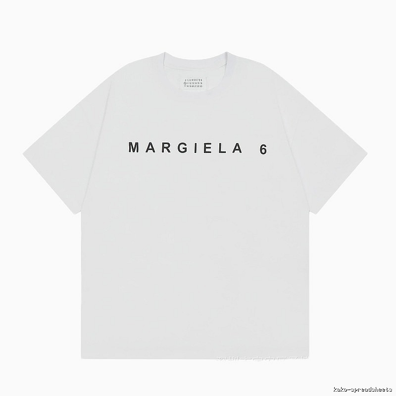 Maison Margiela MM6 Minimalist Style White Short Sleeve T-shirt