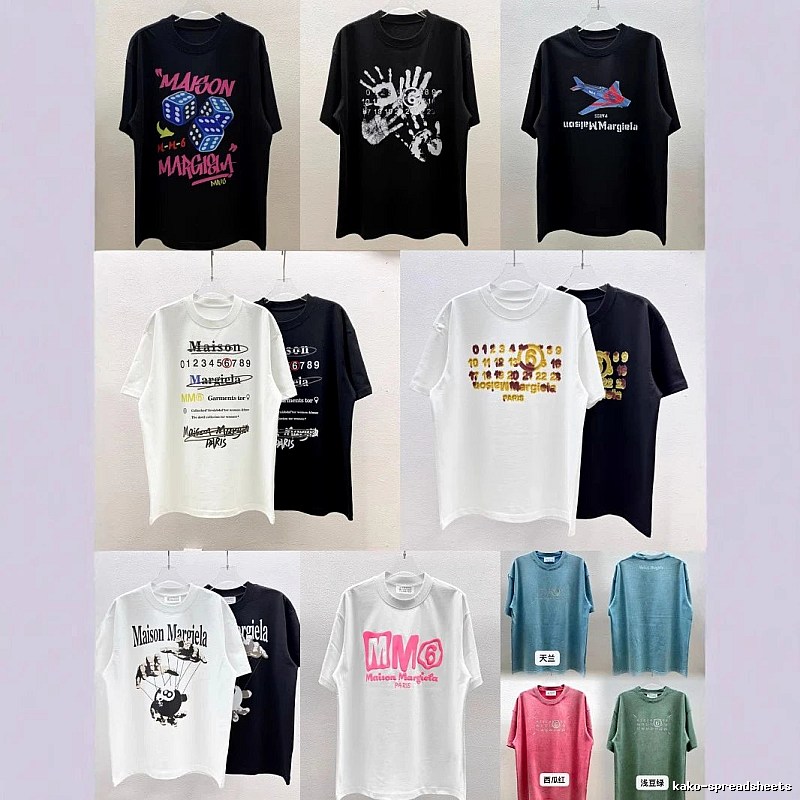 Maison Margiela MM6 Street Style Multi-color T-Shirt