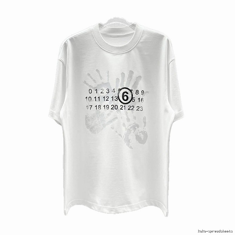 Maison Margiela MM6 Street Style White T-Shirt