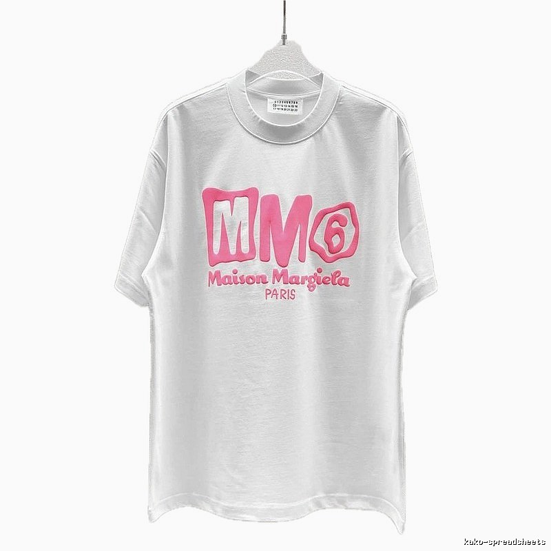 Maison Margiela MM6 Streetwear Brand White Short-sleeve T-shirt