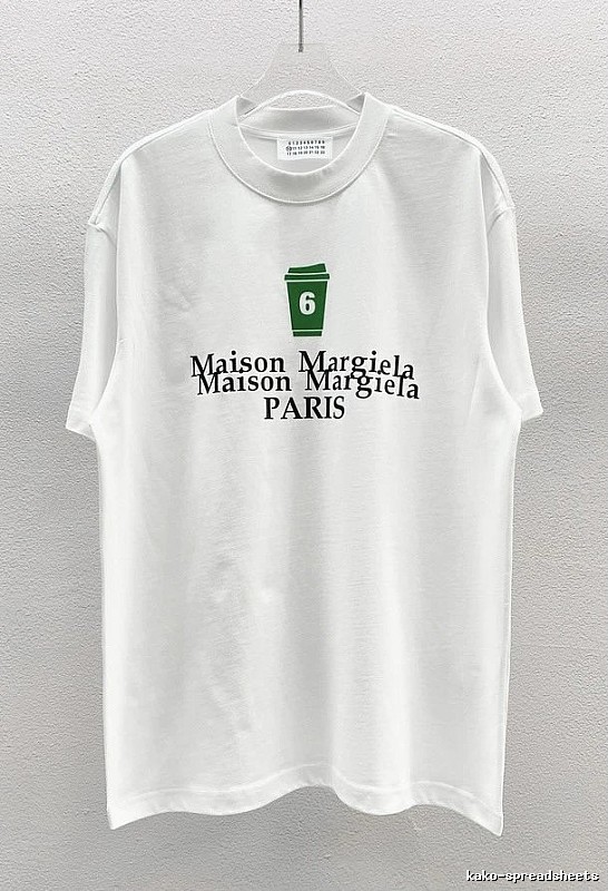 Maison Margiela No.6 Printed Casual White T-Shirt