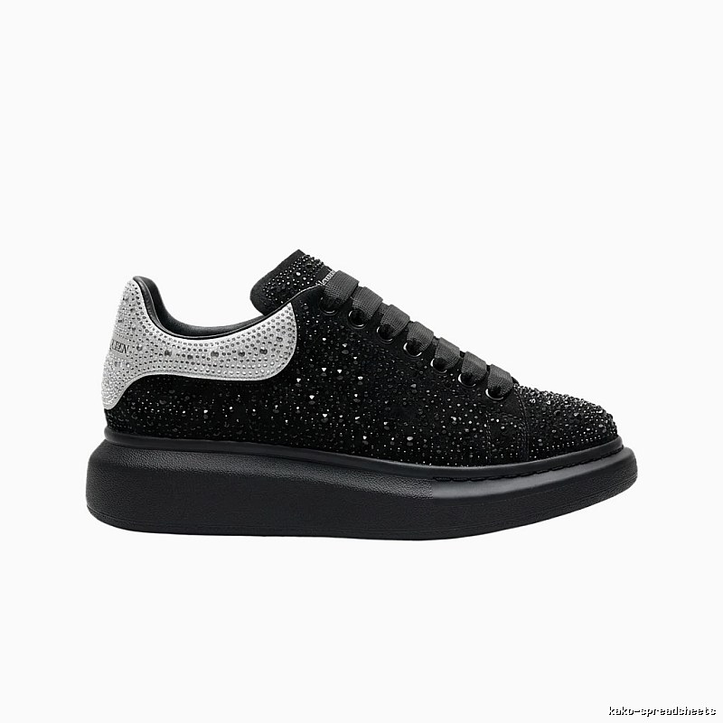 McQueen Thick-soled Trendy and Cool Black Shoes