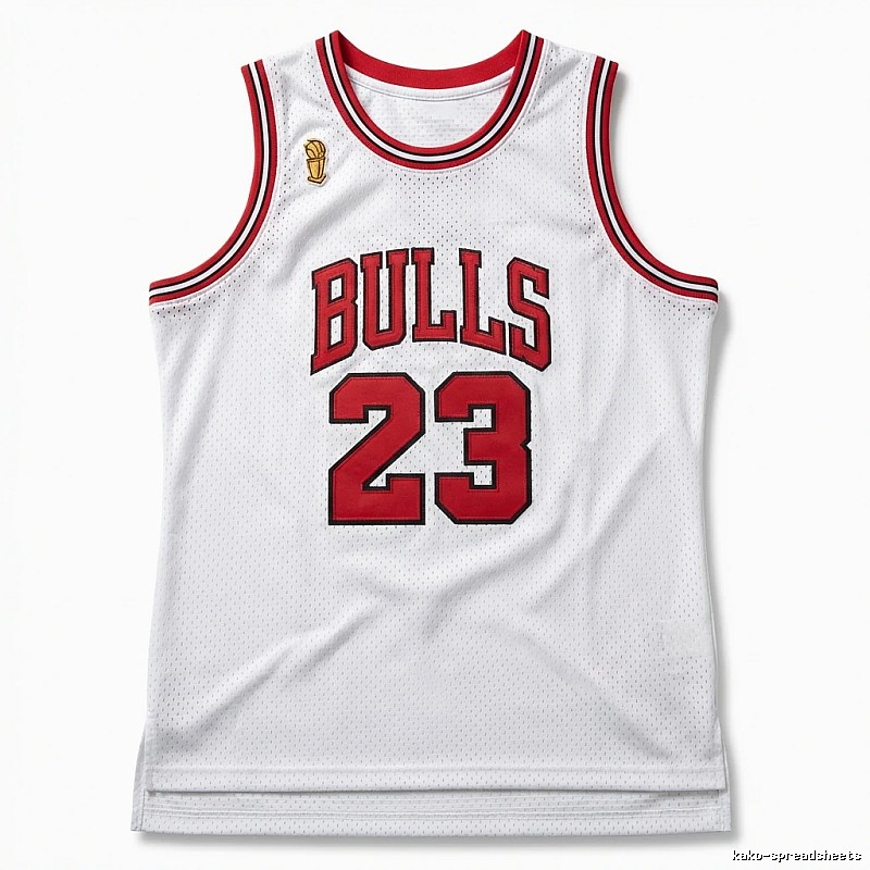 Michael Jordan retro-style white jersey