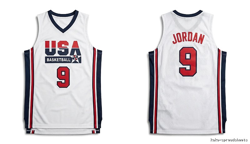 Michael Jordan retro-style white jersey