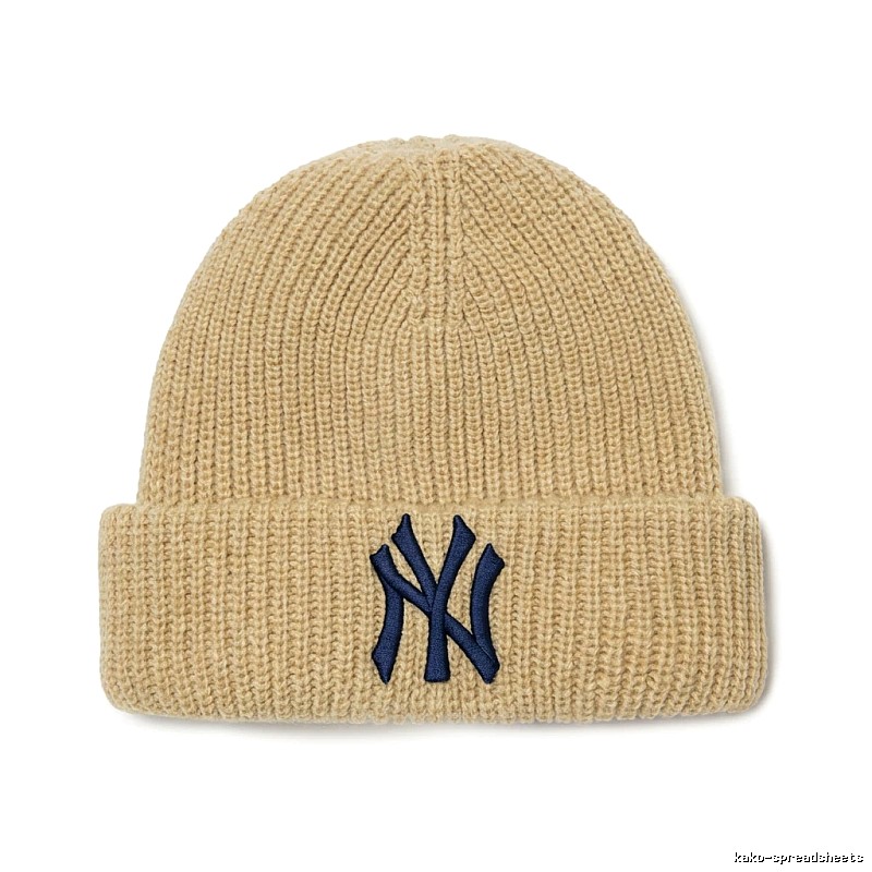 MLB classic beige knitted hat