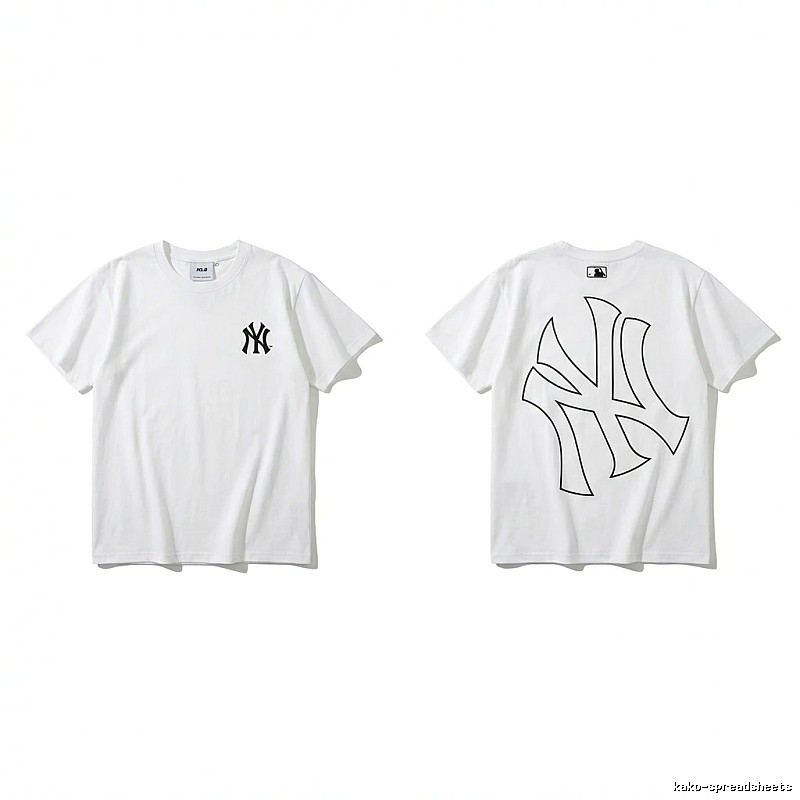 MLB New York Yankees minimalist style white T-shirt