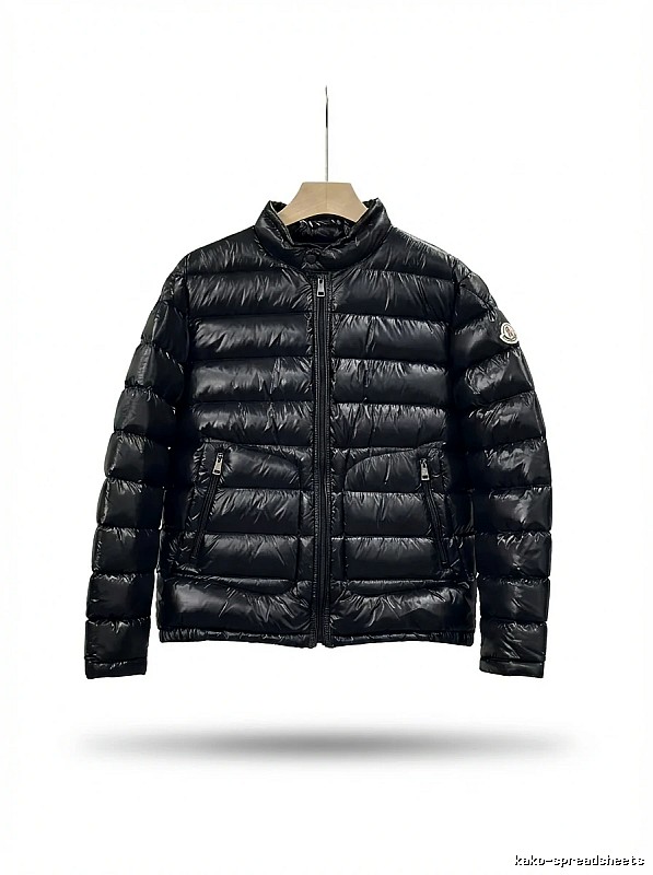 Moncler black fashionable down jacket