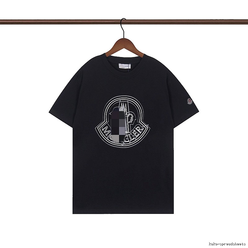 Moncler Classic Logo Casual Black Short-sleeve T-shirt
