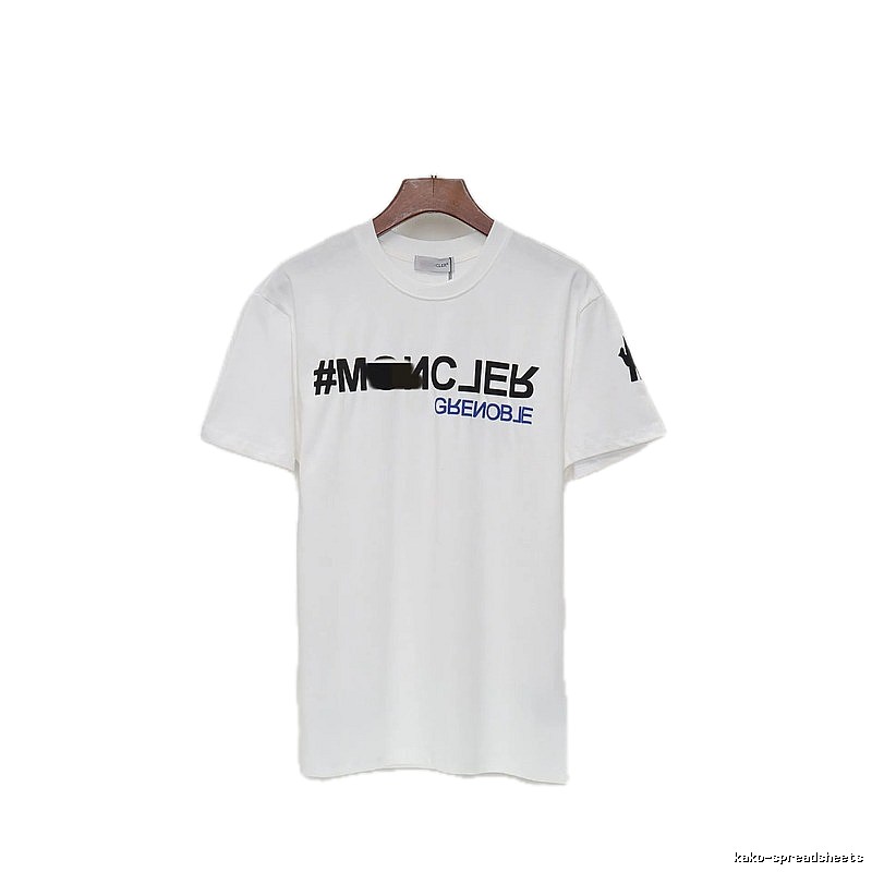 Moncler Grenoble Trendy Printed White T-Shirt
