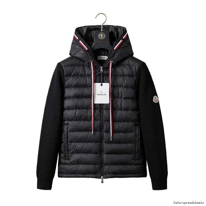 Moncler Hooded Trendy Black Down Jacket