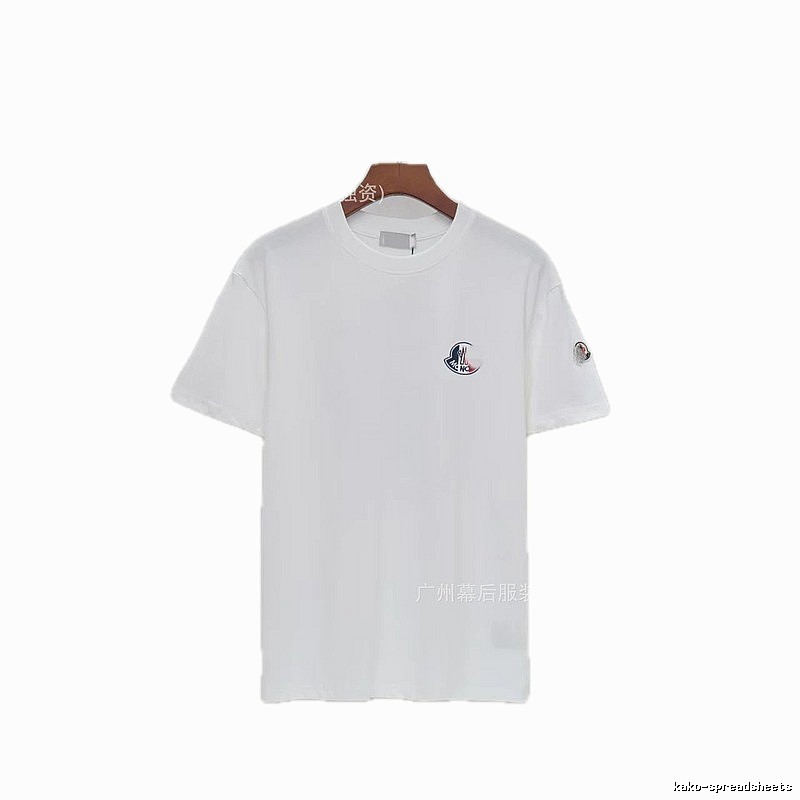 Moncler Logo Minimalist Style White Short-sleeved T-shirt