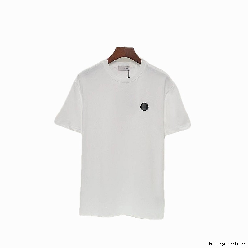 Moncler Minimalist Casual Style White Short-sleeved T-shirt