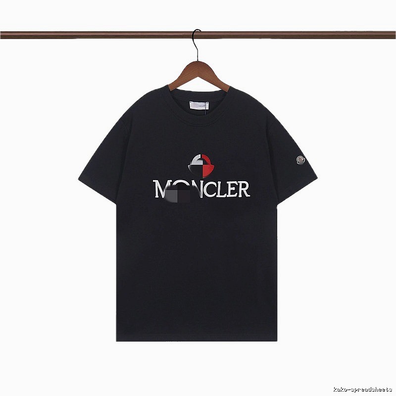 Moncler Printed Casual Black Short-sleeve T-shirt