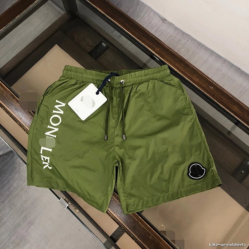 Moncler Printed Collection Casual Style Army Green Shorts