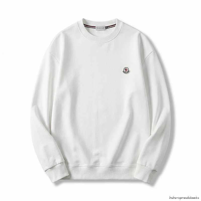 Moncler simple white sweatshirt