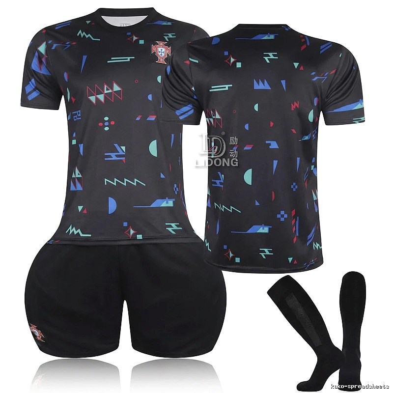 Motivate Portugal Series Trendy Black Short-Sleeve