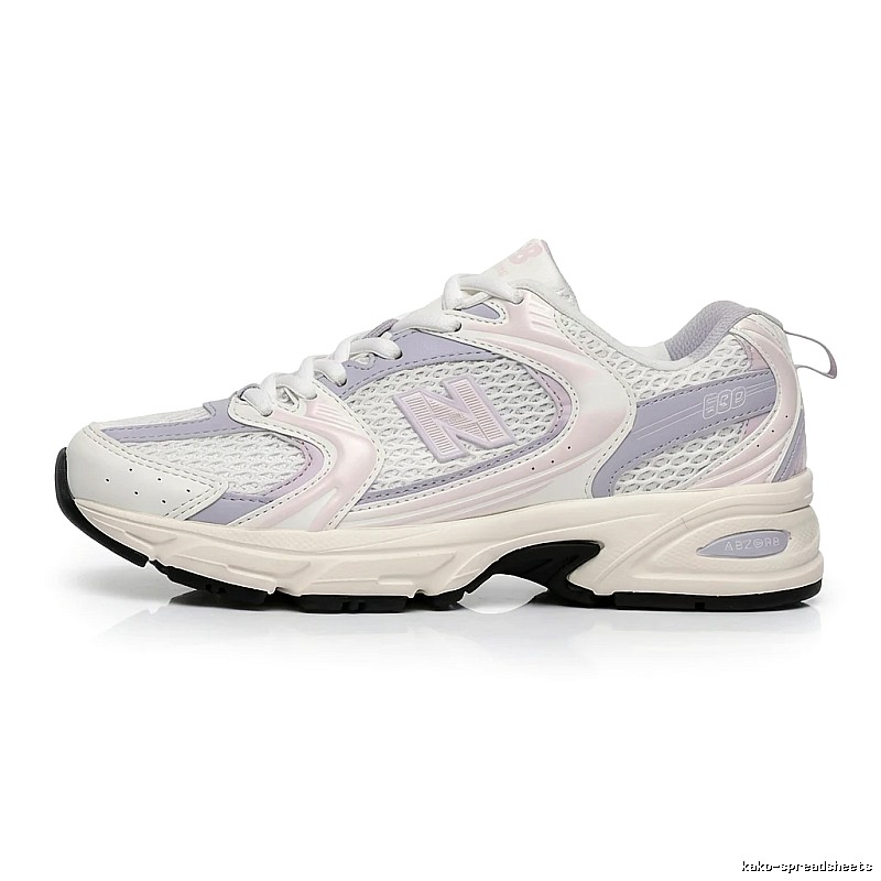 New Balance 530 Retro Style White and Pink Sneakers
