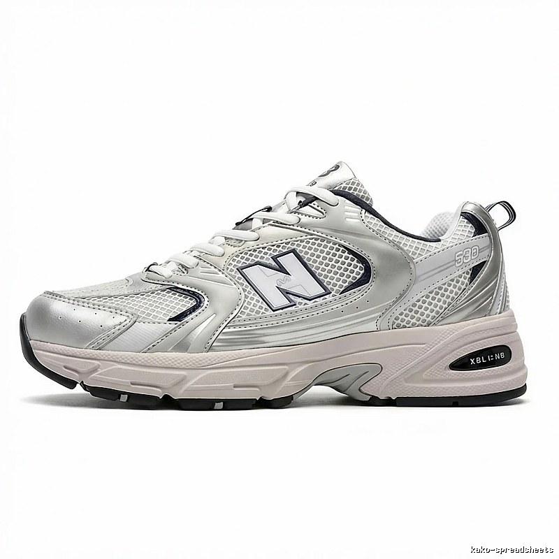 New Balance 530 Series Silver-White Retro Sports Shoes
