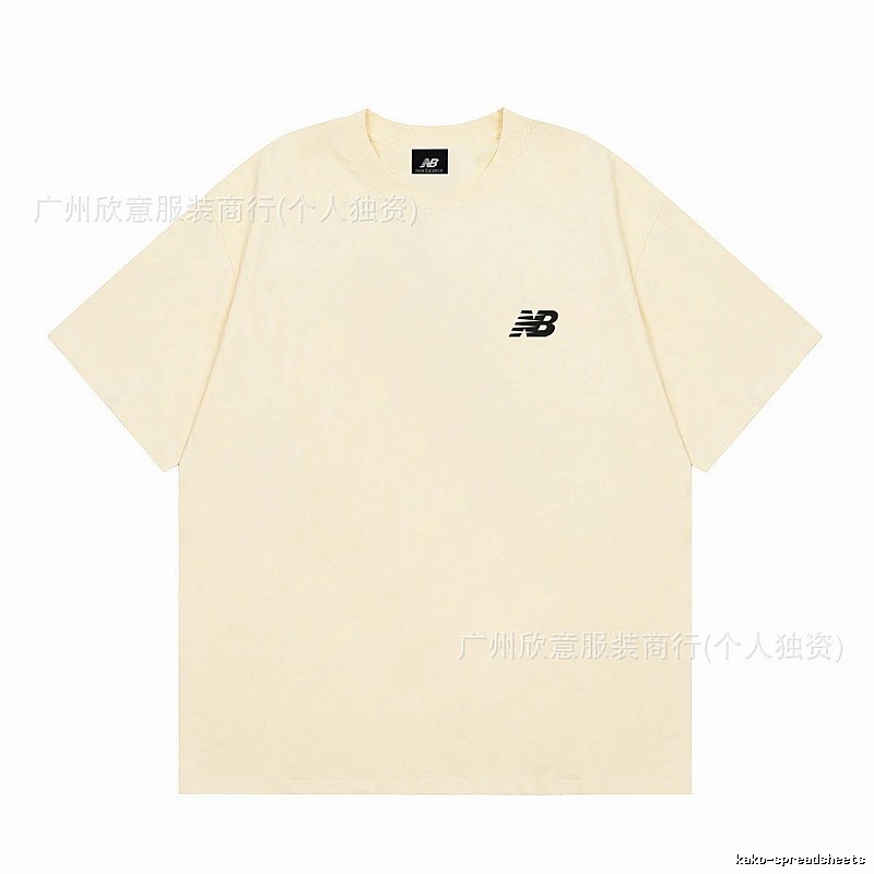 New Balance Casual Minimalist Beige Short-sleeve T-shirt