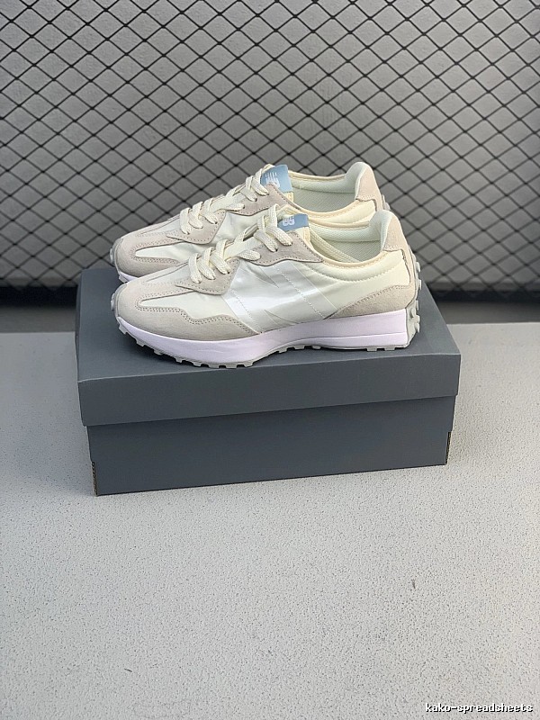 New Balance Cream Retro Runners, Mesh and Overlay Mix