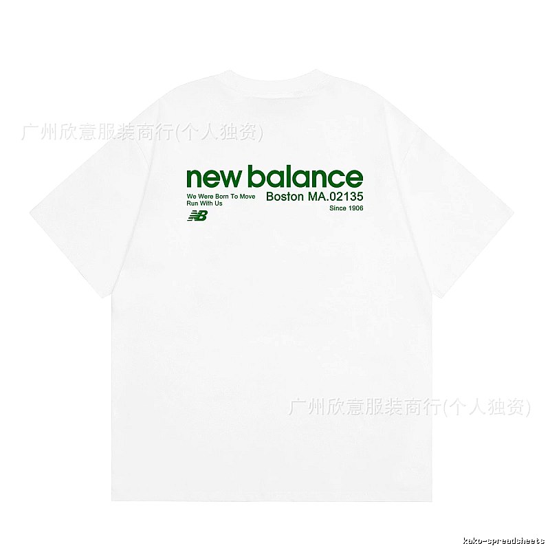 New Balance Vintage Casual Printed White T-Shirt