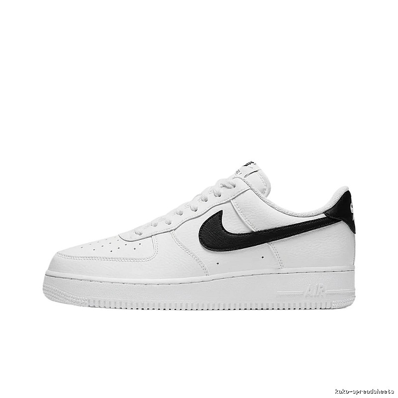 Nike Air Force 1 Black and White Simple Sneakers