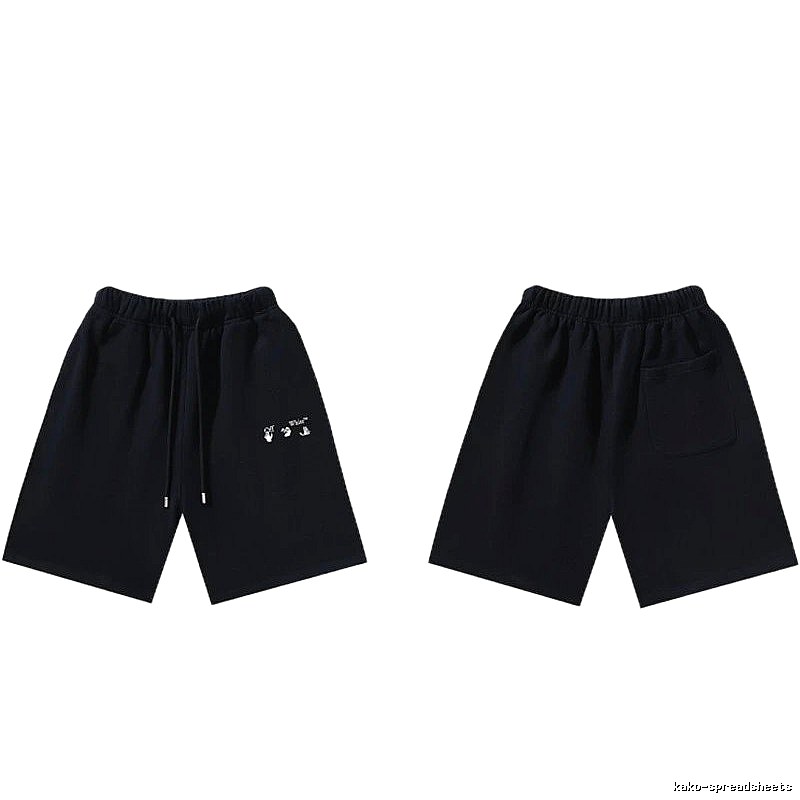 Off-White 016 Style Black Trendy and Cool Shorts