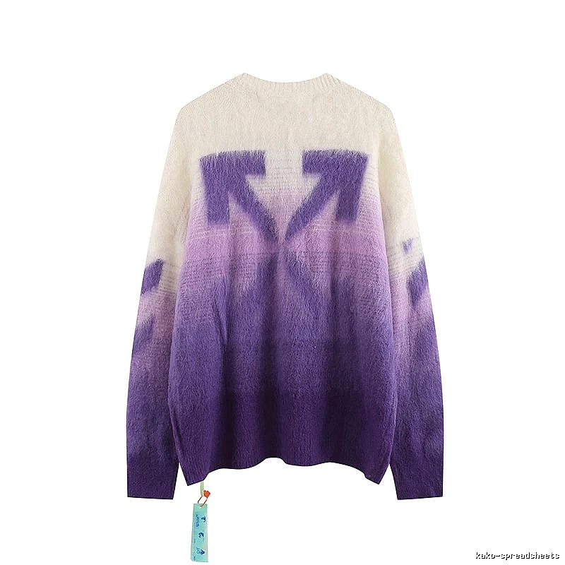 Off-White Gradient Trendy Sweater