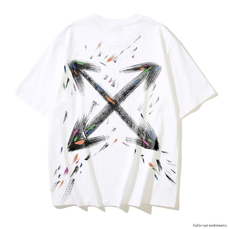 Off-White Graffiti Style White T-shirt