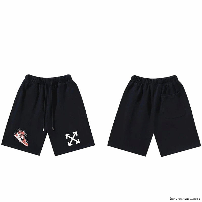 Off-White Style 013 Trendy Cool Black Shorts