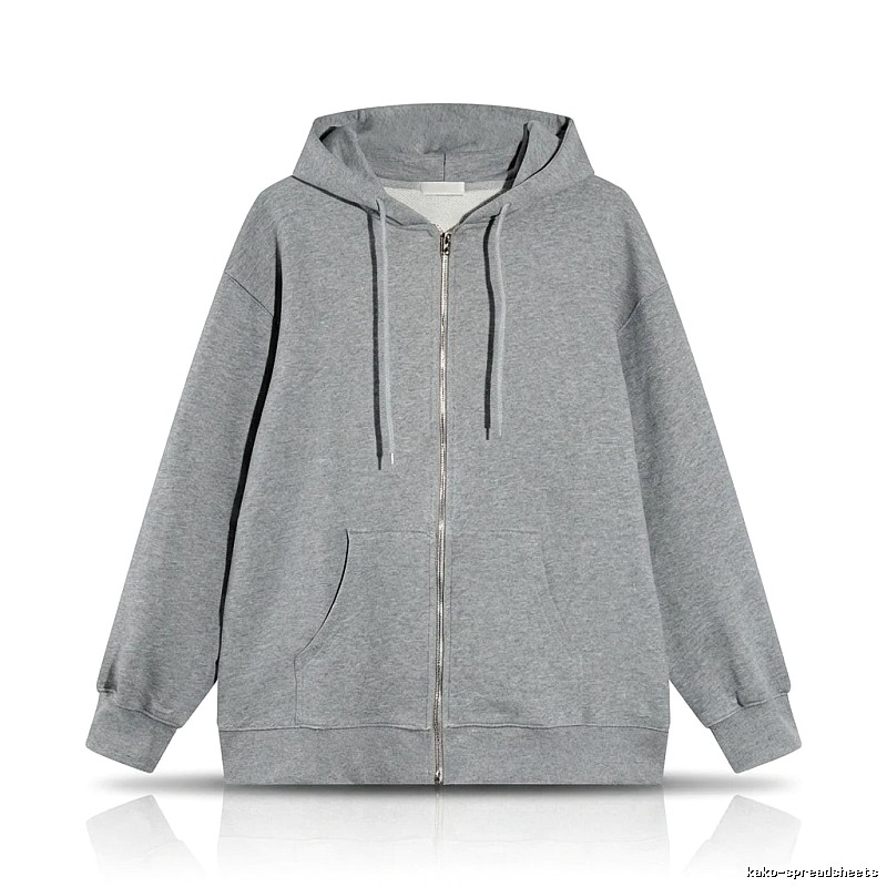 Other simple style hooded gray sweatshirt