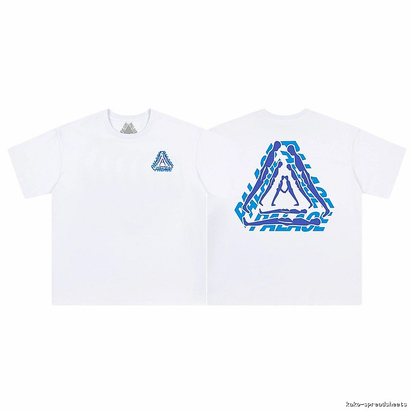 Palace Triangle Print Street-style White T-Shirt