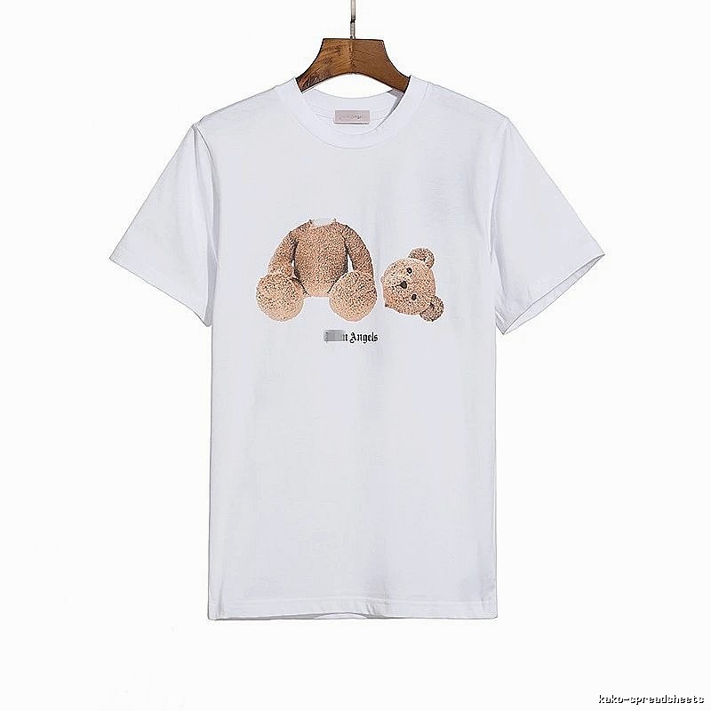 Palm Angels Gift Ready Bear graphic T-shirt White Colorful Bear with Fresh Pattern