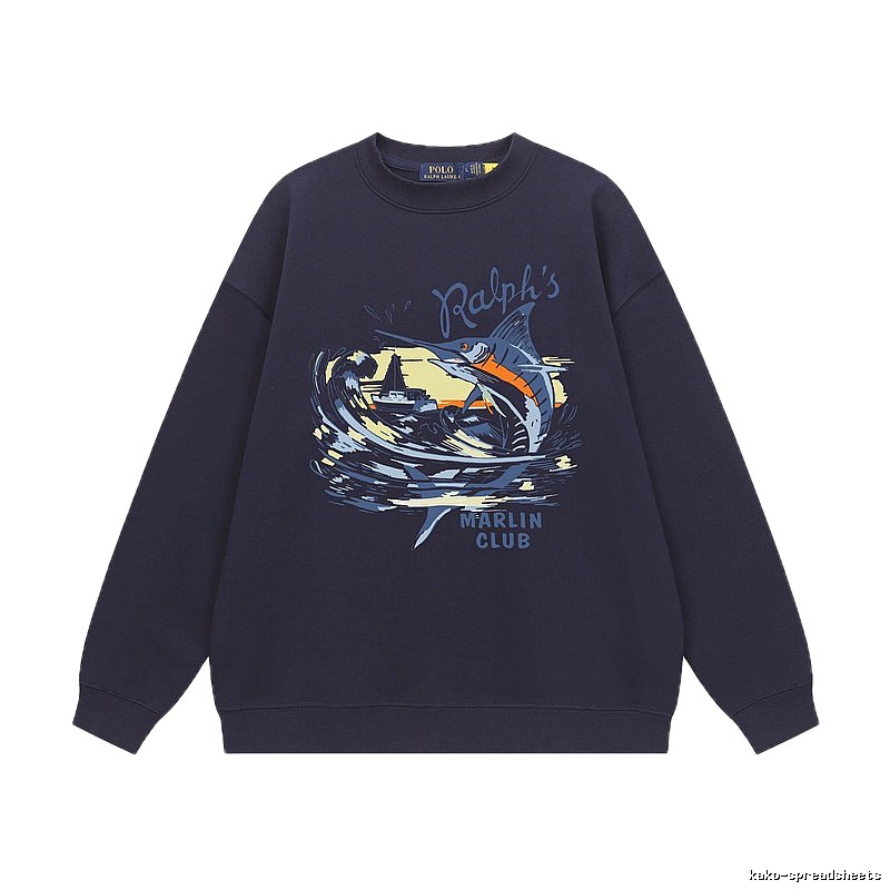 Ralph Lauren Marin Club Navy Blue Sweatshirt