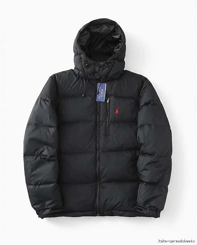Ralph Lauren Polo Black Trendy Brand Down Jacket
