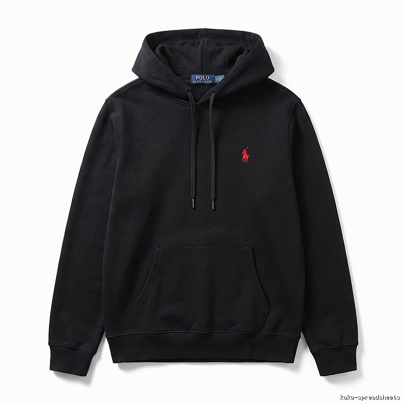 Ralph Lauren Polo hooded black sweatshirt
