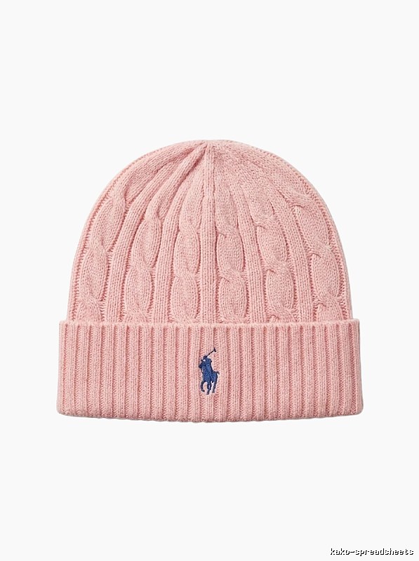 Ralph Lauren Polo Pink Knitted Hat