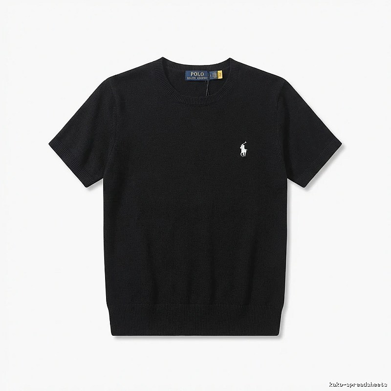 Ralph Lauren Polo series black short-sleeved shirts