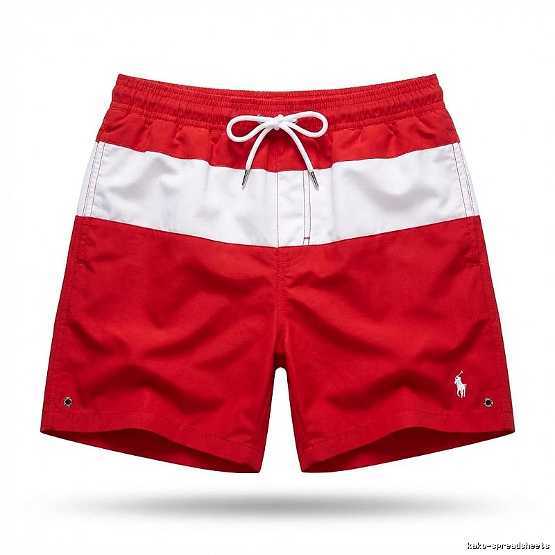 Ralph Lauren red and white color - block shorts