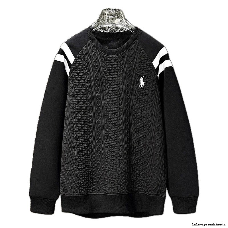 Ralph Lauren retro-style black sweatshirt