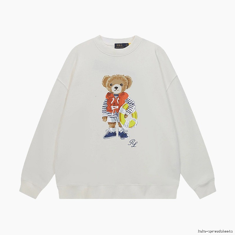Ralph Lauren white sweatshirt with bear print