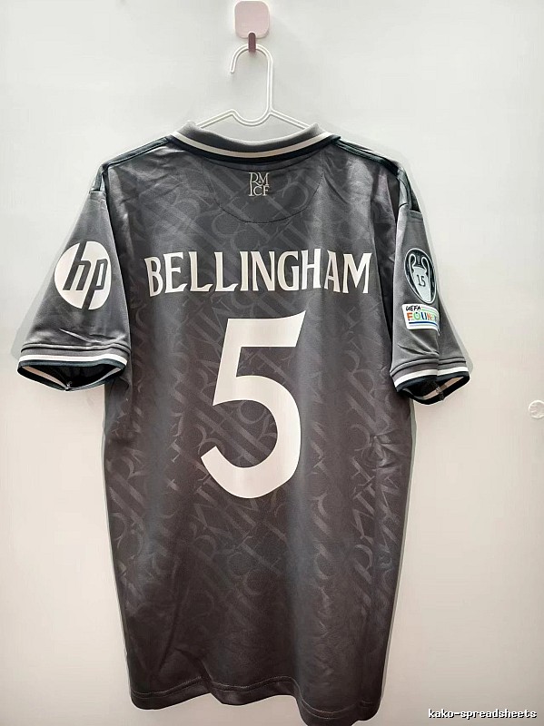Real Madrid Premium Style Bellingham #5 soccer jersey White Real Madrid for Minimal Outfits