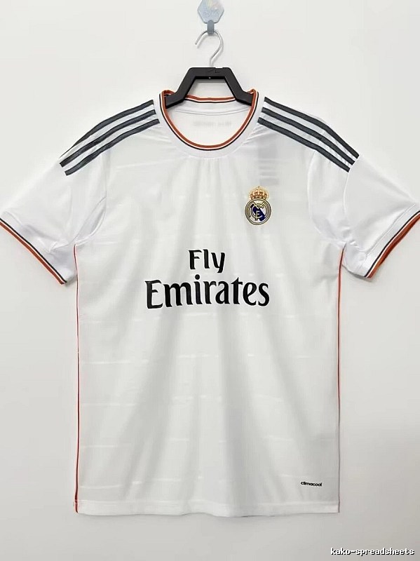 Real Madrid Summer Retro Teka soccer jersey White Retro Football with Bold Graphic