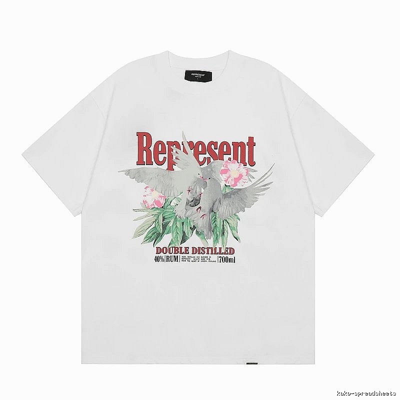 Represent Pigeon Vintage Style White T-shirt