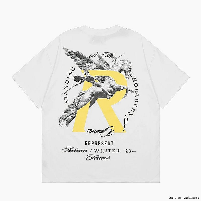 Represent White Style 857 Owners Club T-Shirt Statement Graphic Logo
