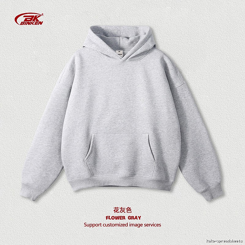 Resort Pullover hoodie Navy Blank Kangaroo for Travel Looks