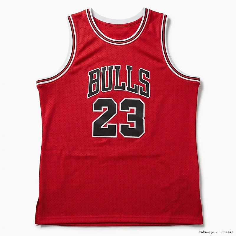 Retro-style red jersey of the Michael Jordan