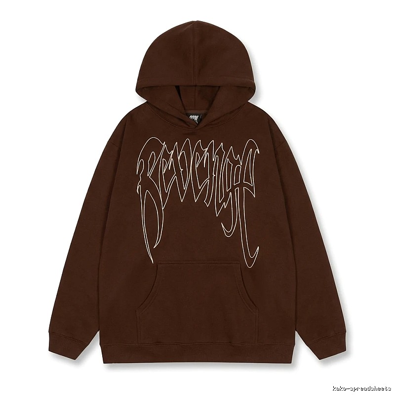 Revenge Gothic Style Dark Coffee Hoodie